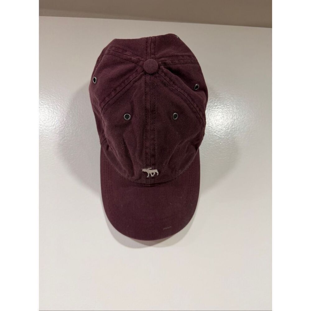 Burgundy Abercrombie and fitch baseball cap